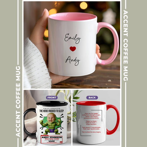 Personalized Baby Hulk Mug – Funny Superhero Gift for Mom | Custom Name, Photo & Message